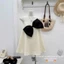 Set Bộ Áo 2 Dây Suông Đính Nơ To Phối Chân Váy Quần Short Ngắn Đi Chơi Nữ - CHAMIE STUDIO