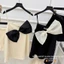 Set Bộ Áo 2 Dây Suông Đính Nơ To Phối Chân Váy Quần Short Ngắn Đi Chơi Nữ - CHAMIE STUDIO