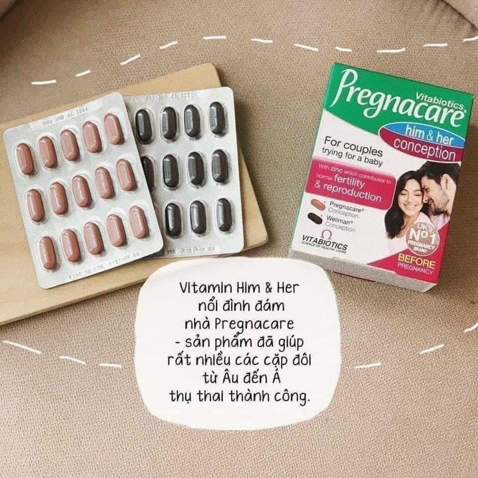 Vitamin Bổ Tinh Trùng - Giảm Dị Dạng - Tăng Tỉ Lệ Thụ Tinh Nam Giới Vitabiotics Wellman Conception - 30 Viên