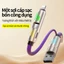 Cáp sạc 4 trong 1 240W USB-A USB-C Type-C LN Chất liệu silicone PD sạc nhanh Có dải đèn Phù hợp với nhiều thiết bị sạc