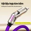Cáp sạc 4 trong 1 240W USB-A USB-C Type-C LN Chất liệu silicone PD sạc nhanh Có dải đèn Phù hợp với nhiều thiết bị sạc