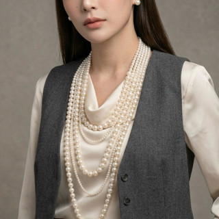 [ DAISYN ] [ N501 ] Choker, Dây Chuyền Cưới, Vòng Cổ Áo Cưới, Dây Chuyền Mang Áo Dài Dây Chuyền Ngọc Hạt Trai 5 Sợi.