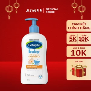 Sữa Tắm Gội Dịu Lành Cetaphil Baby Wash & Shampoo 2in1 400ml Dịu Nhẹ Không Cay Mắt