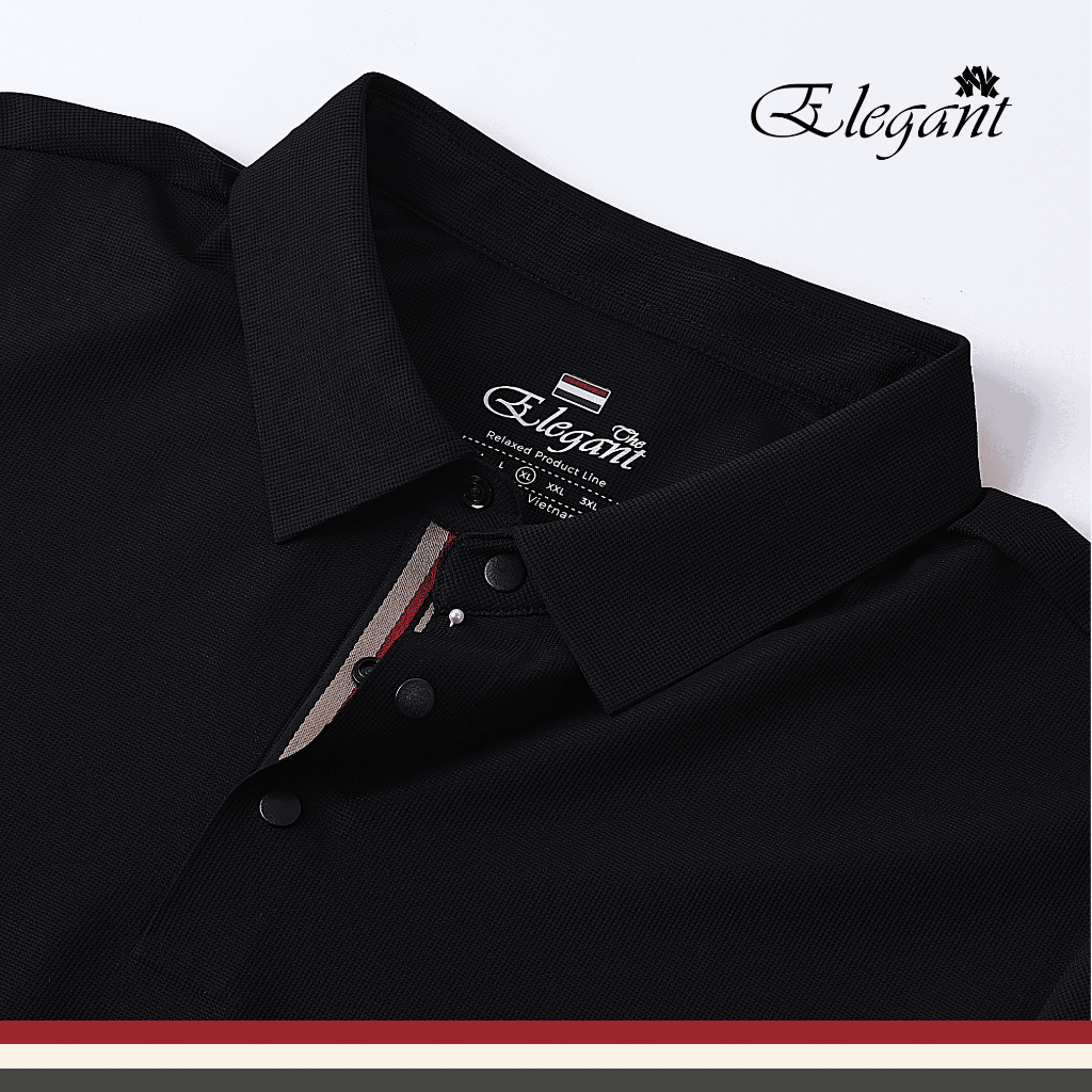 [WHY.NOT ELEGANT] Áo Polo Nam Seamless Không Đường May Màu Đen Thoáng Mát, Co Dãn Tốt WHY NOT