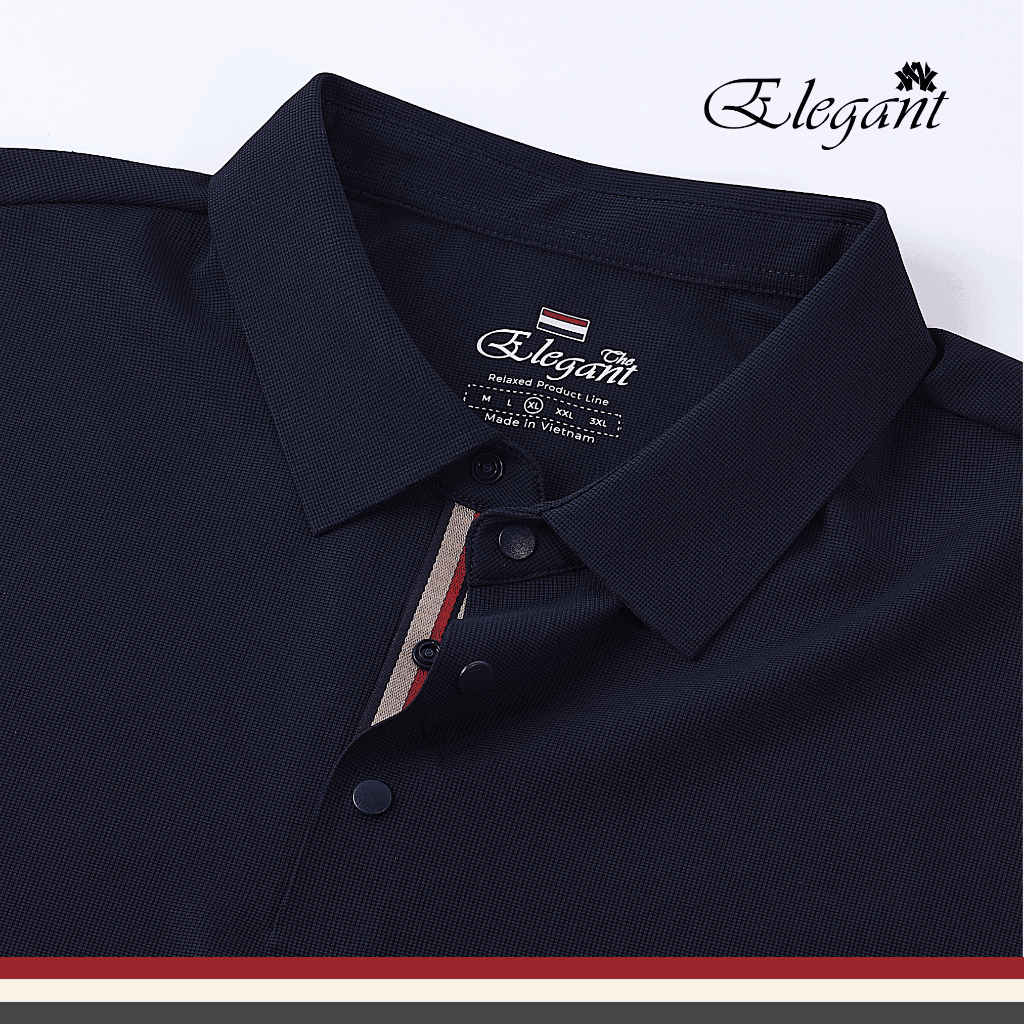 [WHY.NOT ELEGANT] Áo Polo Nam Seamless Không Đường May Màu Xanh Navy Thoáng Mát, Co Dãn Tốt WHY NOT