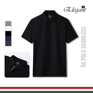 [WHY.NOT ELEGANT] Áo Polo Nam Seamless Không Đường May Màu Đen Thoáng Mát, Co Dãn Tốt WHY NOT