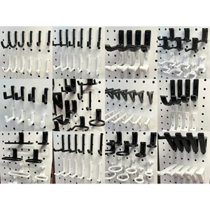 Bộ 5 Móc Treo Pegboard Lỗ Tròn 25mm – 25mm 6mm Nhiều Mẫu Phụ Kiện Bảng Lỗ Chân Tròn