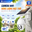 Camera V99AI HQ01 Năng Lượng Mặt Trời Ngoài Trời WiFi Camera Giám Sát 360 Độ 1080P Xem Đêm Có Màu