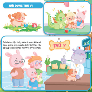 Sách - Combo 10 Cuốn Ehon Học Kỹ Năng An Toàn Cùng Thỏ Tò Mò