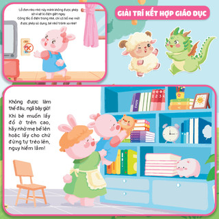 Sách - Combo 10 Cuốn Ehon Học Kỹ Năng An Toàn Cùng Thỏ Tò Mò