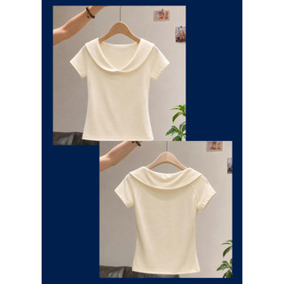 Áo Thun Nữ Cổ Sen Cách Điệu Ôm Body Tôn Dáng Co Giãn 4 Chiều - TL 004
