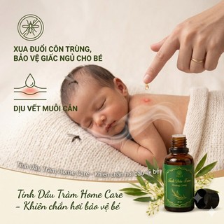 Tinh Dầu Tràm Nguyên Chất Cho Bé Home Care Giúp Giữ Ấm, Giảm Khò Khè, Tránh Gió, Xua Đuổi Côn Trùng