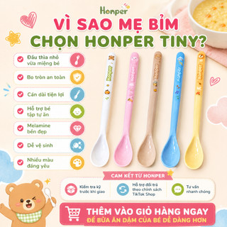 THÌA ĂN DẶM HONPER TINY CÁN DÀI HP2412 – NHỎ GỌN, AN TOÀN, HỖ TRỢ BÉ TẬP TỰ ĂN