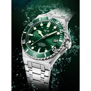 Đồng Hồ Nam Chính Hãng I&W Carnival 726G-T3 Full Box Chống Nước 300m Kính Sapphire (Máy Cơ Tự Động )