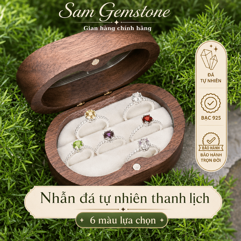 Women's 925 Silver Feng Shui Ring by Sam Gemstone