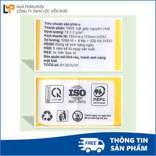 [Nhà phân phối] Thùng 10 Gói Khăn giấy rút đáy Lency 4 lớp, kèm móc treo tường