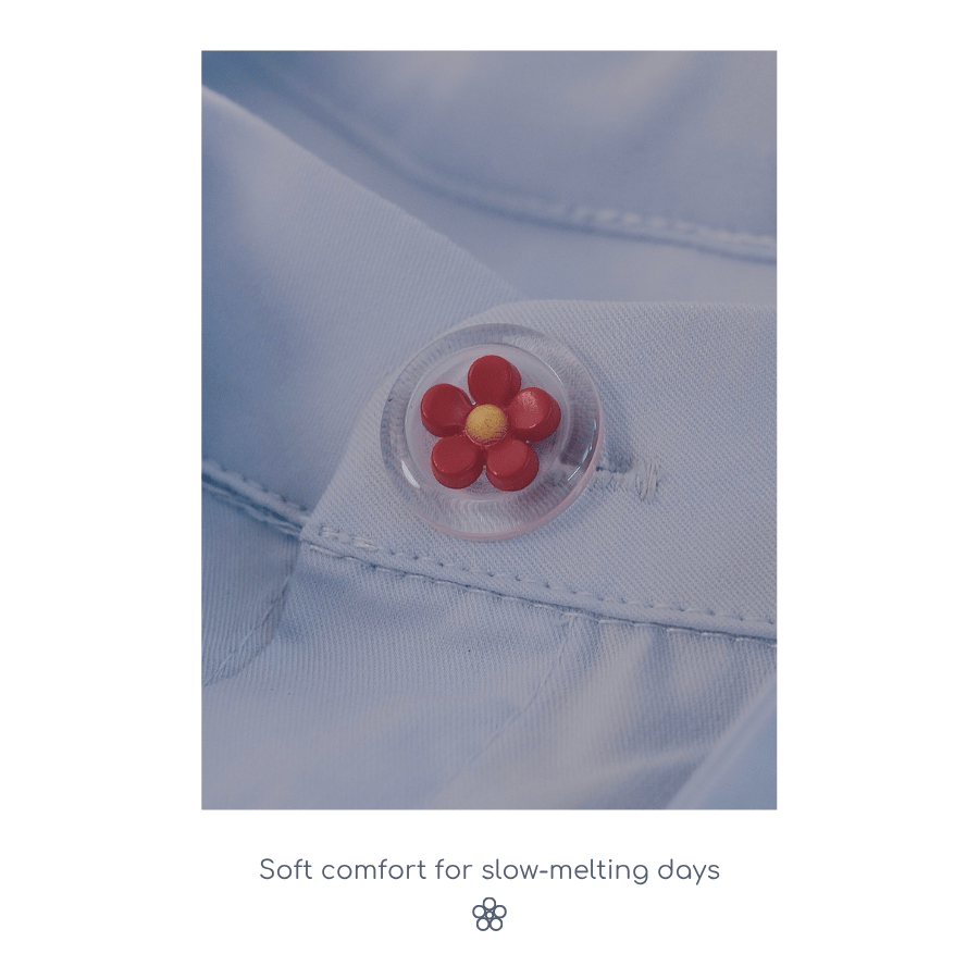 LÀ EM | Áo Tí Tách - Áo sơ mi trắng mặc mùa hè chất liệu Cotton Bamboo sợi tre mêm mịn mát.