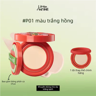 LITTLE ONDINE | Cushion Cà Chua Che Khuyết Điểm Lâu Trôi Tạo Hiệu Ứng Tự Nhiên 12+12g