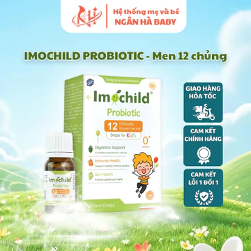 Men Vi Sinh Cho Bé Imochild 12 chủng Probiotic bổ sung lợi khuẩn Cải Thiện Hệ Vi Sinh Đường Ruột