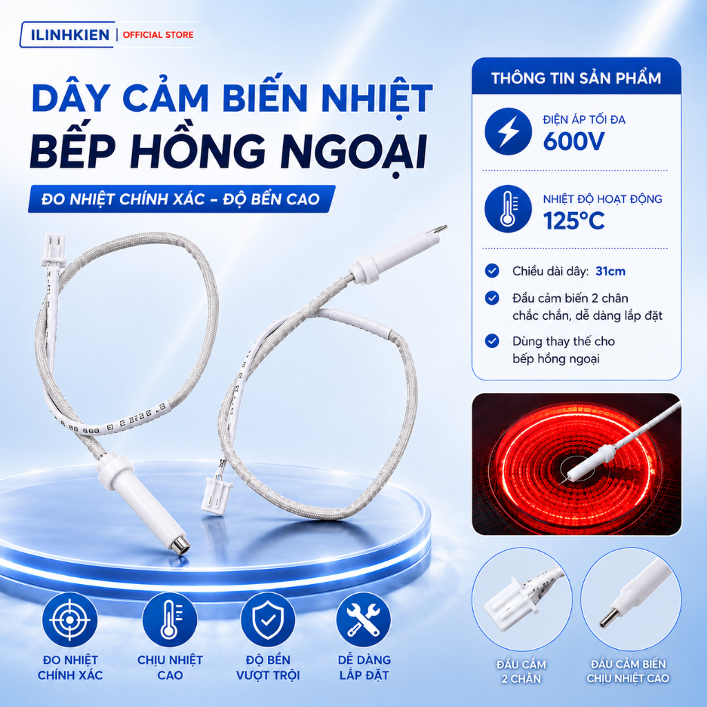 Dây cảm biến nhiệt bếp hồng ngoại chính hãng ilinhkien