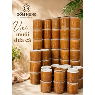 Vại Sành Muối Dưa, Muối Cà Và Hũ Đựng Gạo Cao Cấp Bát Tràng Nhiều Dung Tích 3L, 5L, 7L, 10L