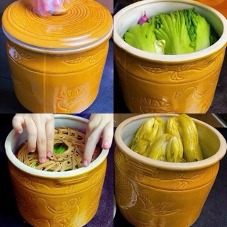 Vại Sành Muối Dưa, Muối Cà Và Hũ Đựng Gạo Cao Cấp Bát Tràng Nhiều Dung Tích 3L, 5L, 7L, 10L