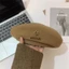 Mũ Beret Minmin hoa trà, Mũ nồi phong cách Hàn Quốc vải dạ mềm mại