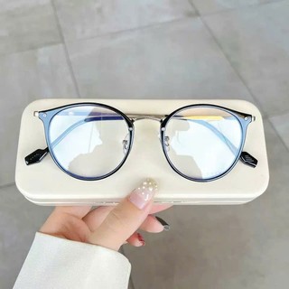 [MUA 1 TẶNG 1 PHỤ KIỆN] Gọng kính cận nữ tròn oval Libra chất liệu nhựa dẻo phối kim loại phong cách Hàn Quốc