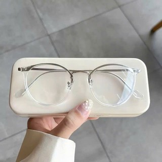 [MUA 1 TẶNG 1 PHỤ KIỆN] Gọng kính cận nữ tròn oval Libra chất liệu nhựa dẻo phối kim loại phong cách Hàn Quốc