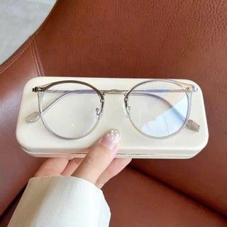 [MUA 1 TẶNG 1 PHỤ KIỆN] Gọng kính cận nữ tròn oval Libra chất liệu nhựa dẻo phối kim loại phong cách Hàn Quốc