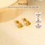 Hoa tai Amour Knot Studs mạ vàng 18K, thiết kế trẻ trung thanh lịch - AS020