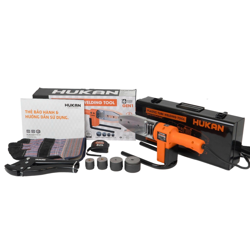 Máy hàn ống nhựa HUKAN G1-HN2430, Điều chỉnh nhiệt 0 - 300 độ C, Công suất lớn 900W - Chính Hãng