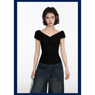 Áo Thun Nữ Trễ Vai Ôm Body Tôn Dáng, Chất Thun Co Giãn 4 Chiều - TL 001