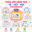 Bảng Vẽ Từ Tính Cho Bé Kèm Bút Nam Châm Bảng Xóa Tự Động Đồ Chơi Giáo Dục Viết Vẽ Học Chữ Học Số