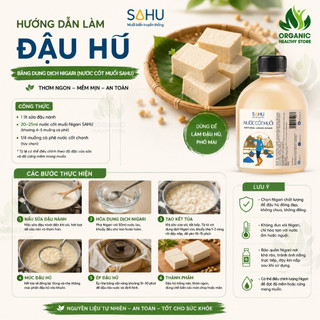 Nước cốt muối Sahu - dung dịch Nigari dùng làm đậu phụ, phô mai tươi 500ml