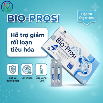 Bio-Prosi bào tử lợi khuẩn hộp 20 ống x 10ml, hỗ trợ giảm rối loạn tiêu hóa do loạn khuẩn đường ruột