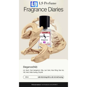LS PERFUME Elegance 30ml Nước hoa nữ pha chế thủ công Hương hoa & vanilla nhẹ nhàng, lưu hương lâu