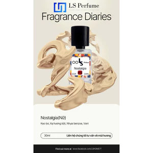 LS PERFUME Nostalgia 30ml Nước hoa nữ pha chế thủ công Hương ngọt ấm, nữ tính & quyến rũ tinh tế