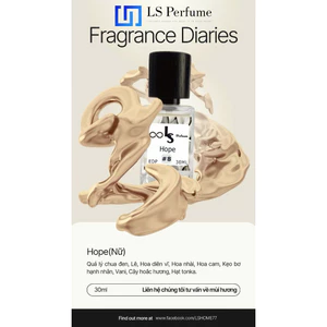 LS PERFUME Hope 30m Nước hoa nữ pha chế thủ công Hương ngọt thanh, sang trọng & tươi mới