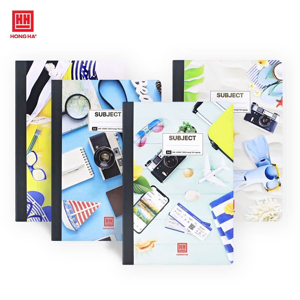 Vở kẻ ngang hồng hà A4 300 trang - 200 trang - B5 / A4 cao cấp - vở ô ly hồng hà học sinh / sinh viên - BOPBO STORE