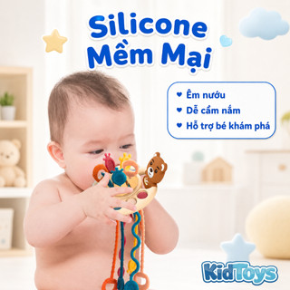 Đồ chơi gặm nướu rút dây KidToys – Khối giác quan phát triển kỹ năng cho bé
