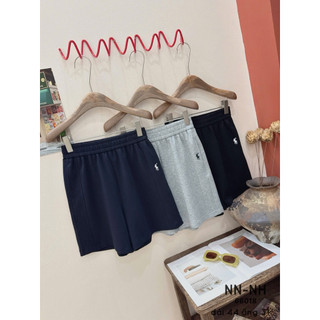 Quần sooc ngố cotton thêu ngựa cạp chun #66018