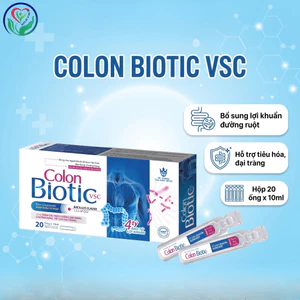Colon Biotic VSC 20 ống x 10ml bổ sung lợi khuẩn đường ruột, hỗ trợ tiêu hóa, đại tràng