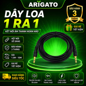 Dây Loa 1 Ra 1 Jack 3.5mm Dài 1.5M 3M 5M Kết Nối Loa Âm Thanh Chất Lượng Cao Giá Rẻ Cho Laptop PC Amply