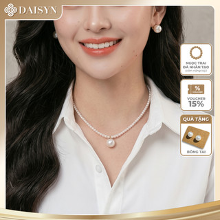 [ DAISYN ] N742 dây chuyền ngọc nhân tạo dây hạt 3li mặt hạt 12li ngọc nhân tạo xinh xắn cho nữ