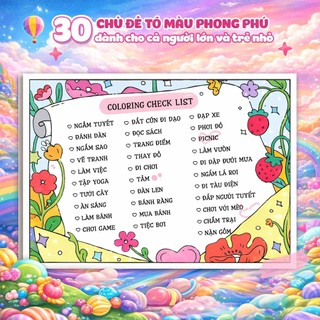 Sách Tô Màu Góc Nhỏ Có Nắng 30 Chủ Đề Phong Phú , Tô Màu Chữa Lành Thư Giãn