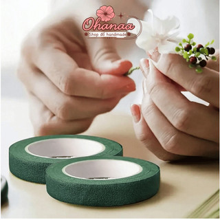 Keo sáp quấn cành hoa handmade, hoa kẽm nhung, dẻo dai, bám dính tốt rộng 1cm, dày 1,5cm