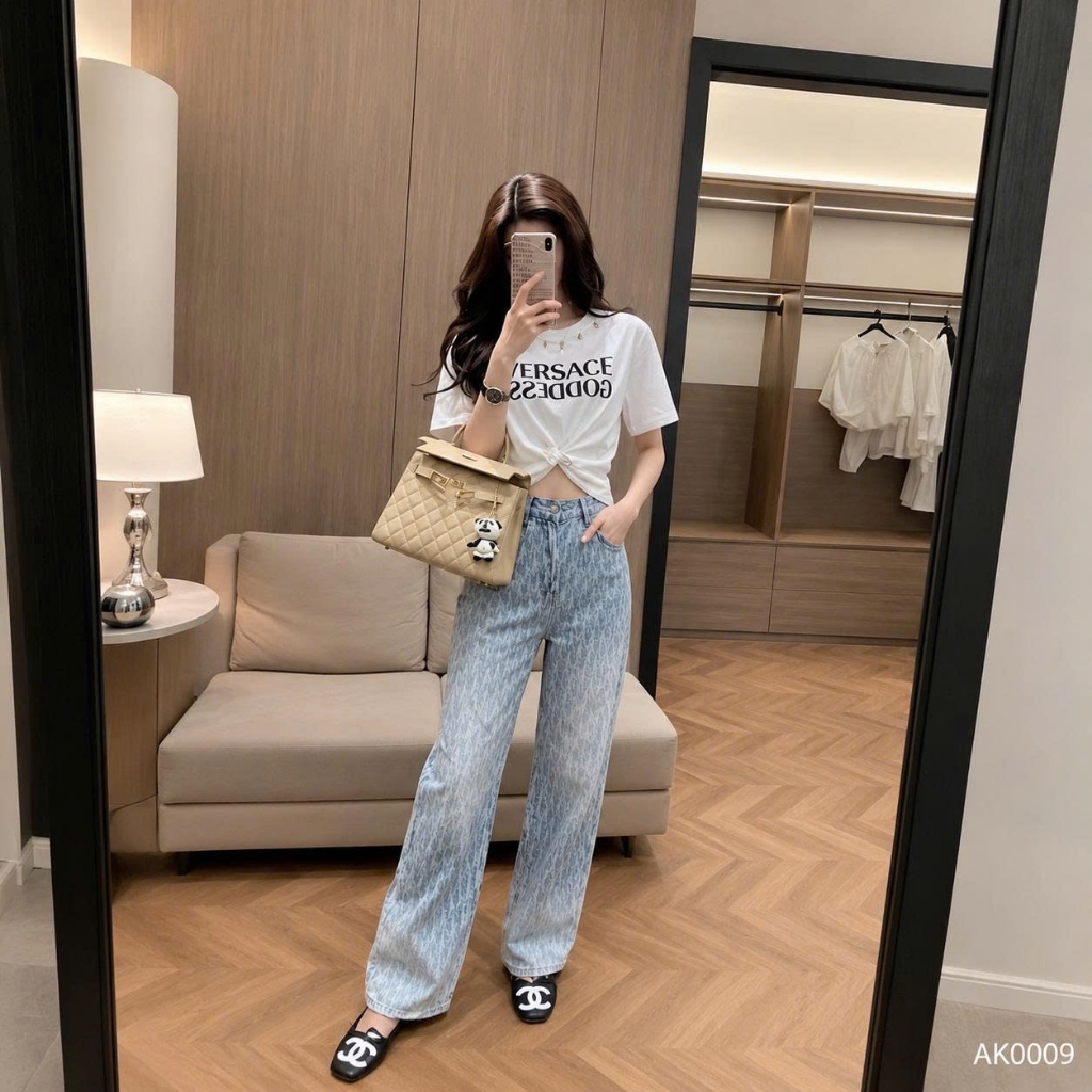 Áo thun croptop họa tiết  chữ ghim băng HiNa QCCC QCL1 AK0008