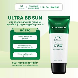 Kem Chống Nắng Vật Lý Không Nâng Tone Da LURCOS ULTRA BB SUN Chống Bụi Mịn FPS 50+ 60g