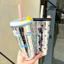 Ly Giữ Nhiệt Inox 304 Kèm Ống Hút Và Nắp Silicon 500ml - Cốc Giữ Nhiệt Uống Nước, Cà Phê, Trà Sữa